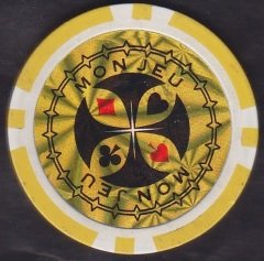 TEXAS HOLDEM POKER FİŞİ MON JEU SARI