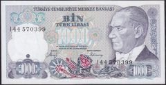 7.Emisyon 2.Tertip 1000 Lira I44 570399 Çilaltı Çil