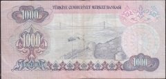 6.Emisyon 2.Tertip 1000 Lira E23 672829 Çok Temiz +