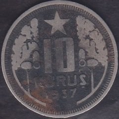 1937 Yılı 10 Kuruş