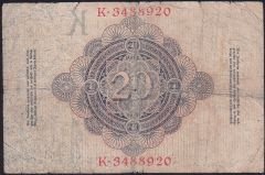 Almanya 20 Mark 1914 Temiz
