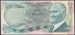 6.Emisyon 2.Tertip 10 Lira L27 176887 Çilaltı Çil