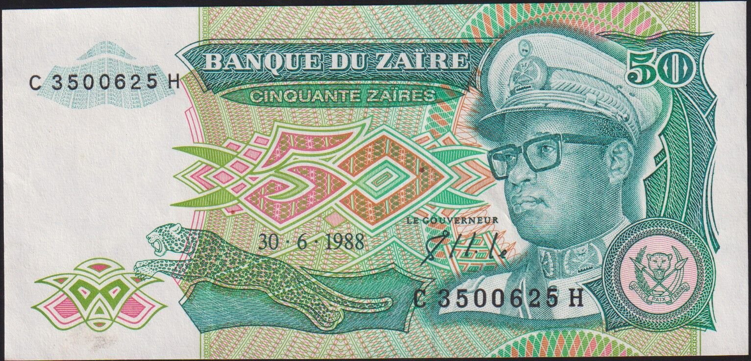 Zaire 50 Zaires 1988 Çilaltı Pick 32