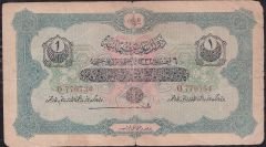 Reşat 1 Lira 6 Ağustos 1332 O 770734 Janko İmzalı Temiz