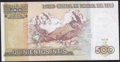 Peru 500 İntis 1987 Çil Pick134b
