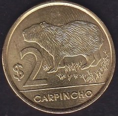 Uruguay 2 Peso 2012 Çilaltı Çil