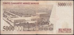 7.Emisyon 5 000 000 Lira H28 460878 Temiz