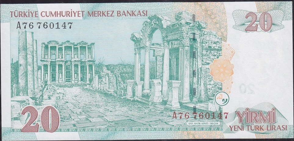 8.Emisyon 20 YTL A76 760147 Çil