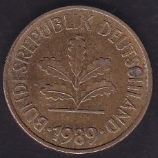 Almanya 5 Pfennig 1989 D