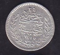 1277/1 Abdulaziz 20 Para Gümüş