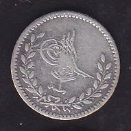 1277/1 Abdulaziz 20 Para Gümüş