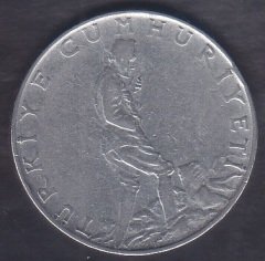 1966 YILI 2.5 LİRA ( DÜZ ) eski para mezat