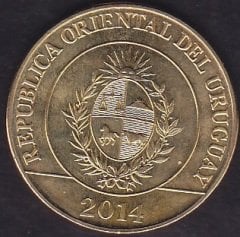 Uruguay 5 Peso 2014 Çilaltı Çil