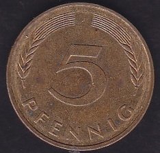 Almanya 5 Pfennig 1978 J