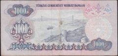6.EMİSYON 1.TERTİP 1000 LİRA A89 385182 ÇOK TEMİZ