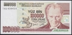 7.EMİSYON 3.TERTİP 100000 LİRA I41 638610 ÇİLALTI ÇİL