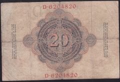 Almanya 20 Mark 1908 Temiz