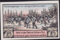 Almanya 75 Pfennig Notgeld 1921 Çil