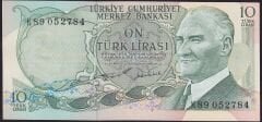 6.Emisyon 2.Tertip 10 Lira K89 052784 Çilaltı Çil