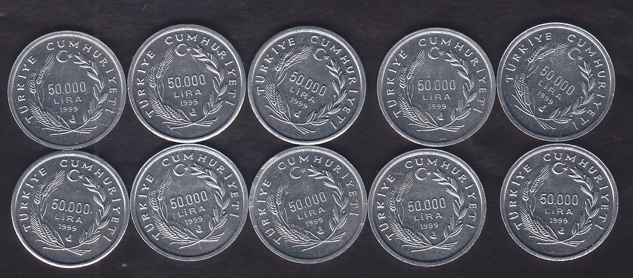 1999 YILI FAO ŞARAPÇILIK 50000 ÇİL - 10 ADET