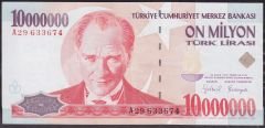 7.Emisyon 10 000 000 Lira A29 633674 Çok Temiz+