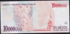 7.Emisyon 10 000 000 Lira A29 633674 Çok Temiz+