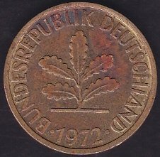 Almanya 5 Pfennig 1972 D