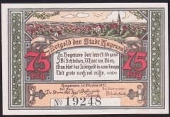 Almanya 75 Pfennig Notgeld 1921 Çil