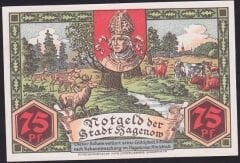 Almanya 75 Pfennig Notgeld 1921 Çil