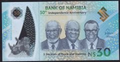 Namibya 30 Dolar 2020 Çil Polimer A0901000