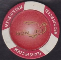 TEXAS HOLDEM POKER FİŞİ MON JEU KIRMIZI