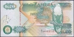 Zambia 20 Kwacha 1992 Çil Pick 36a ( AA )