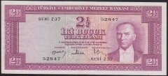5.EMİSYON 3.TERTİP 2.5 LİRA Z37 52847 ÇÇT ÇİLALTI ( DÜZELTME VAR) eski para mezat