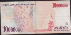 7.Emisyon 10 000 000 Lira A28 471841 Çok Temiz