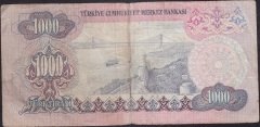 6.EMİSYON 1.TERTİP 1000 LİRA A81 030512 TEMİZ