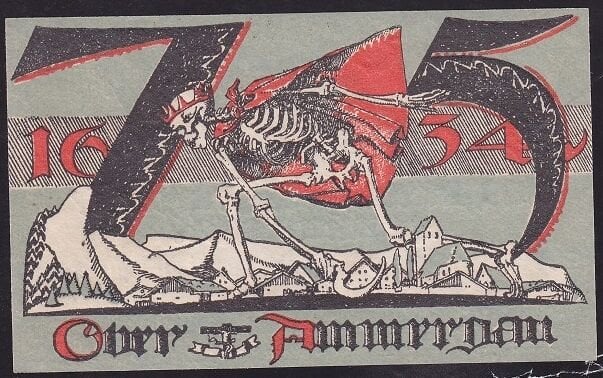 Almanya 75 Pfennig Notgeld 1921 Çil