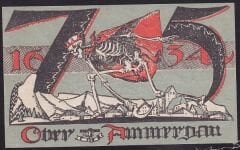 Almanya 75 Pfennig Notgeld 1921 Çil