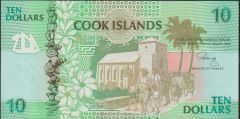 Cook Island 10 Dolar 1992 Çil Pick 8