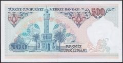 7.Emisyon 2.Tertip 500 Lira D04 326533 Çil