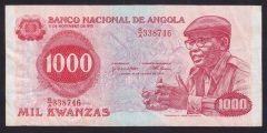 Angola 1000 Kwanzas 1979 Çok Temiz+ Pick117