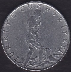 1965 Yılı 2.5 Lira Ters