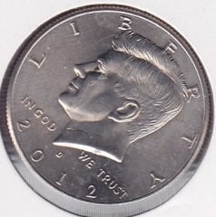 Amerika Yarım Dolar 2012 D Çilaltı Çil