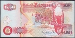 Zambia 50 Kwacha 1992 Çil Pick 37a