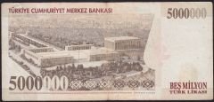 7.Emisyon 5 000 000 Lira H15 113963 Çok Temiz