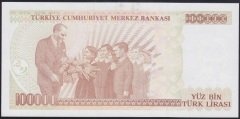 7.EMİSYON 3.TERTİP 100000 LİRA I55 955122 ÇİLALTI ÇİL