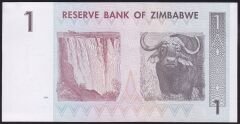 Zimbabwe 1 Dolar 2007 Çil Pick 65 AE