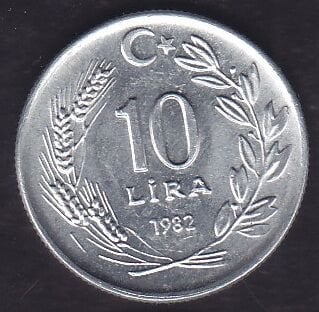 1982 Yılı 10 Lira Çil