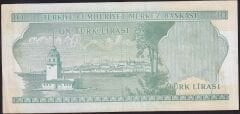 6.Emisyon 2.Tertip 10 Lira K80 158258 Çok Temiz+