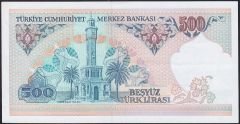 7.Emisyon 2.Tertip 500 Lira D11 641004 Çok Çok Temiz+