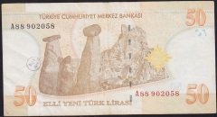 8.Emisyon 50 YTL A88 902058 Çok Temiz +